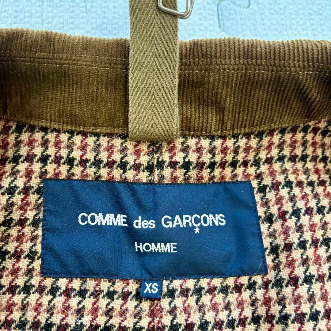 ギャルソンオム AD2013 中綿 ステンカラーコート千鳥 ジャケット