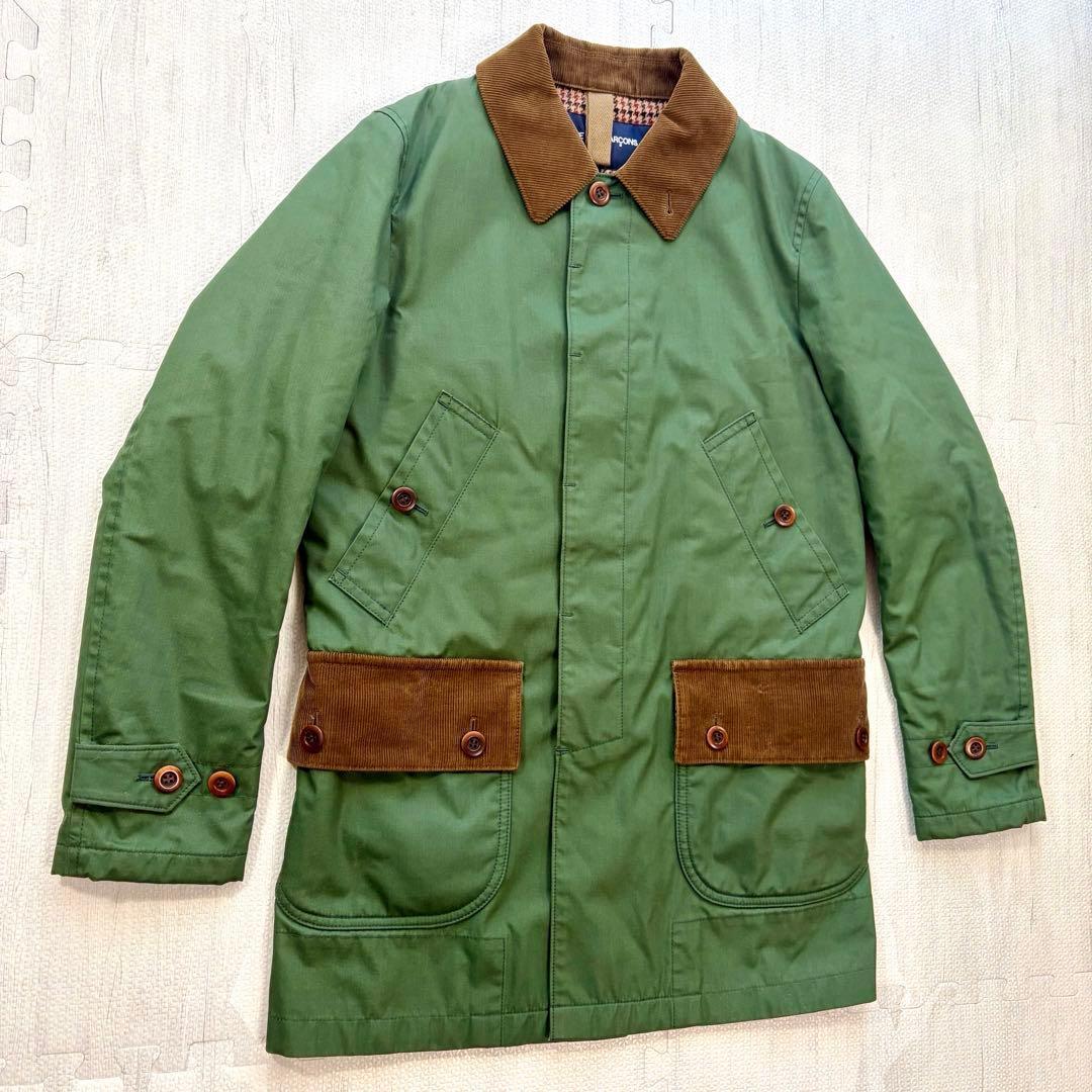 ギャルソンオム AD2013 中綿 ステンカラーコート千鳥 ジャケット