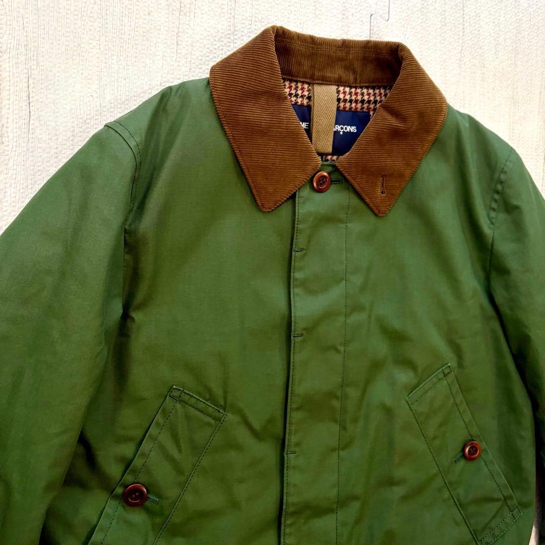 ギャルソンオム AD2013 中綿 ステンカラーコート千鳥 ジャケット