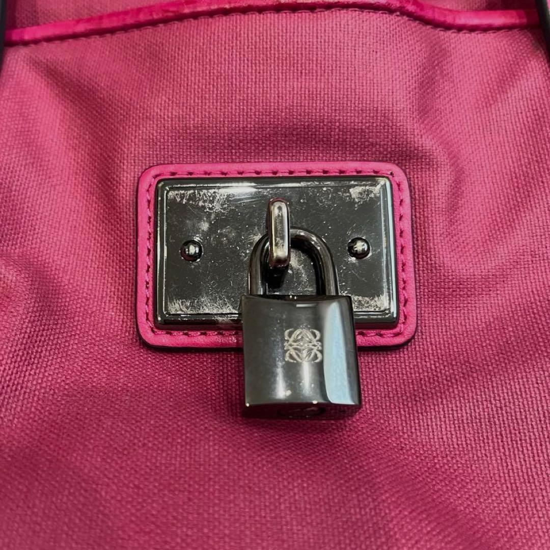 LOEWE ロエベ ハンドバッグ ピンク 鍵付き