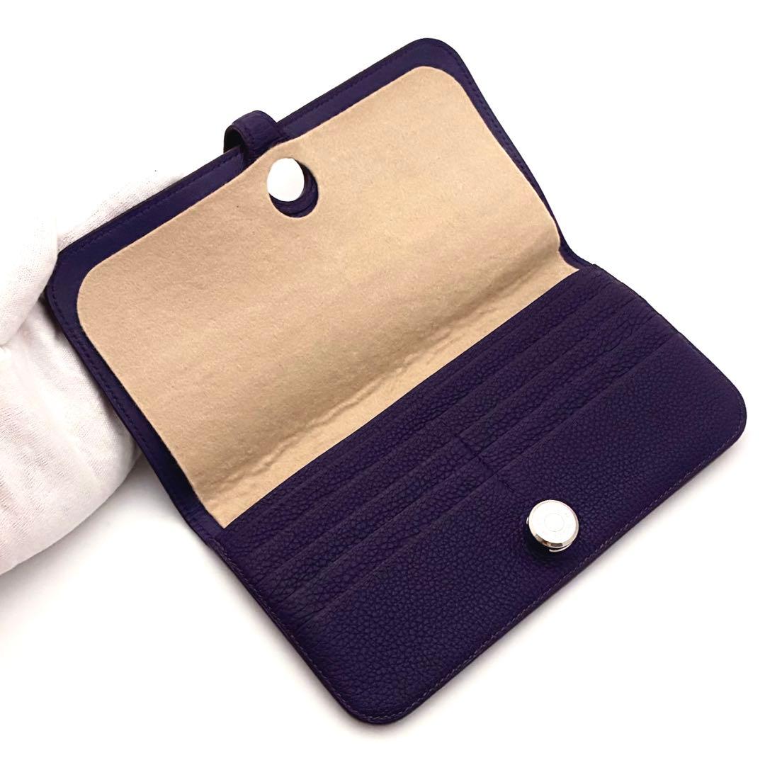 【大人気モデル】赤字価格の為お値下げ不可⚠️エルメス♦︎ドゴン♦︎ロング♦︎パープル♦︎