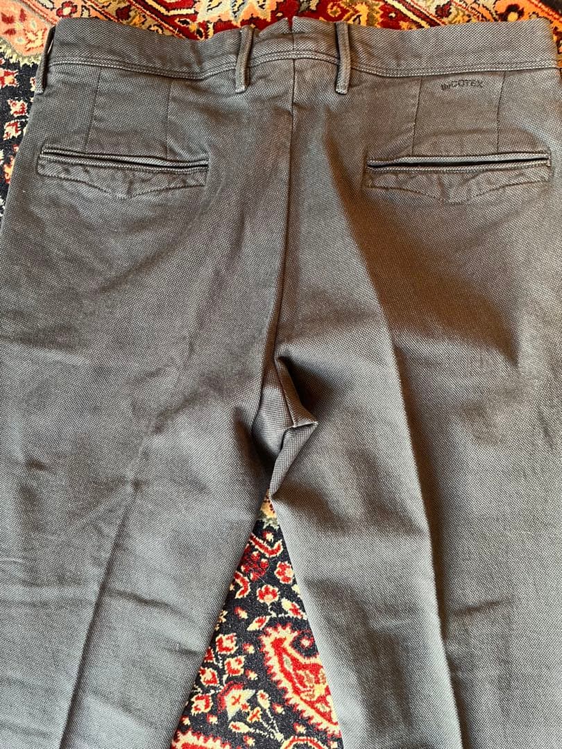 新品/INCOTEX（インコテックス）SLIM ストレッチパンツ/33/ネイビー
