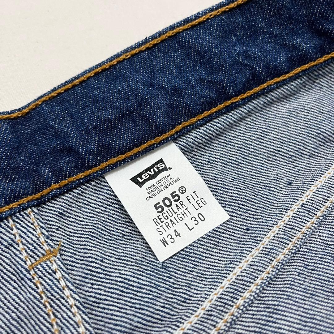 濃紺 USA製 90s Levi's 505 W34 L30 良いサイズ