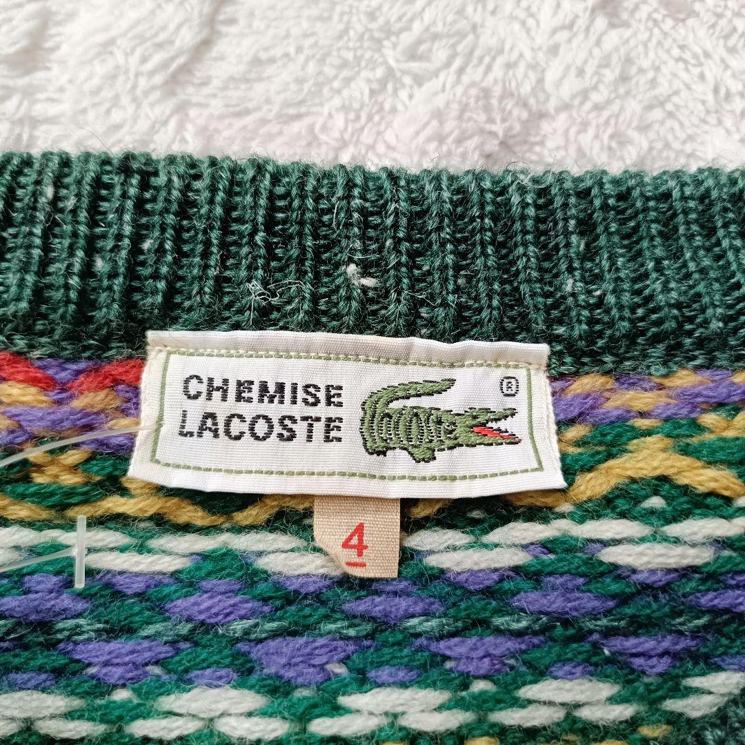 【未使用】80s CHEMISE LACOSTE ラコステ ニット セーター 4