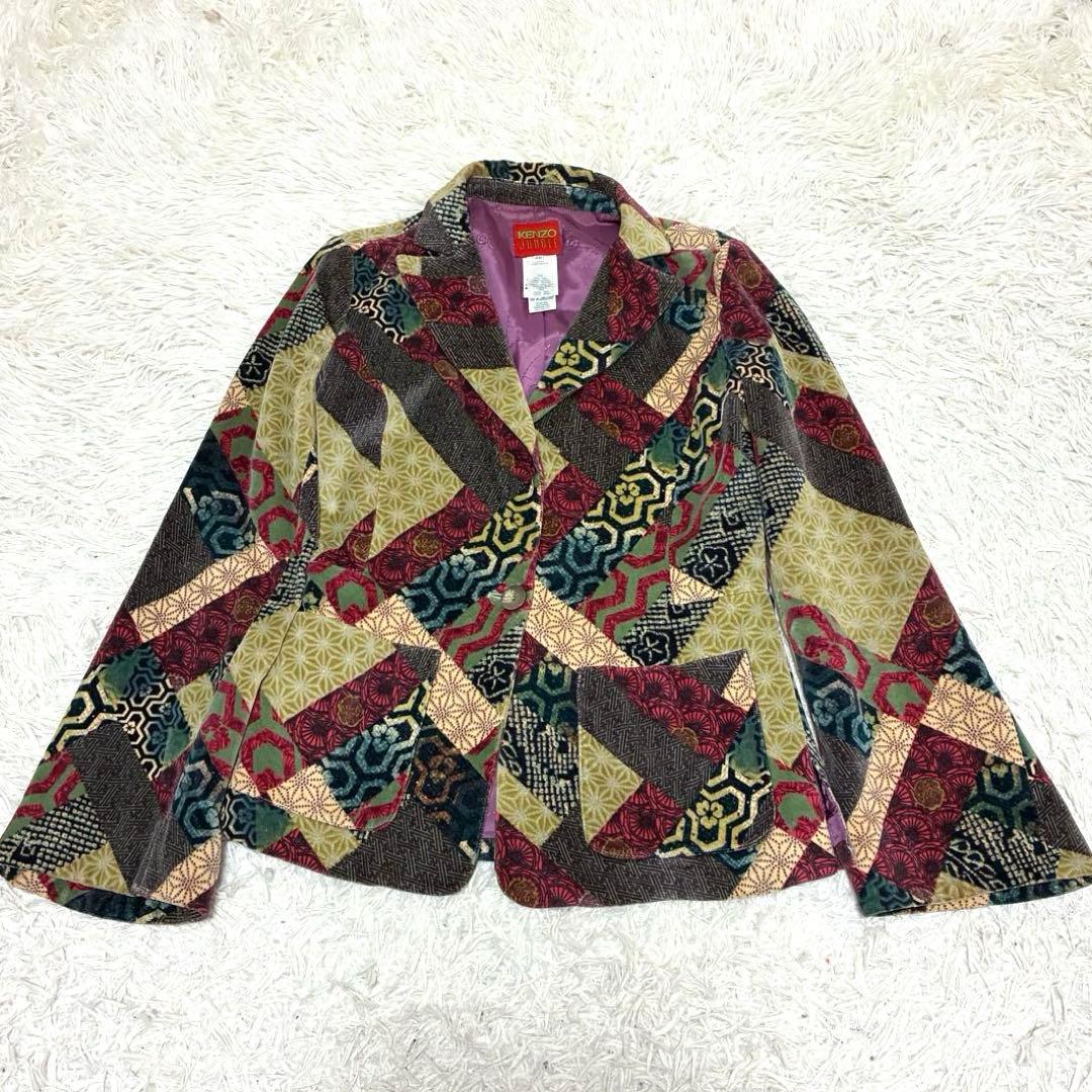 kenzo jungle ケンゾー　ジャングル　着物　和柄　ジャケット　ベロア