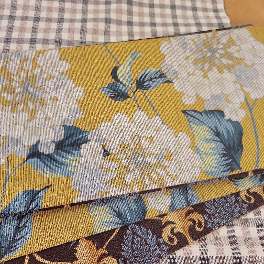 ☆新品☆召しませ華　リバーシブル半端帯