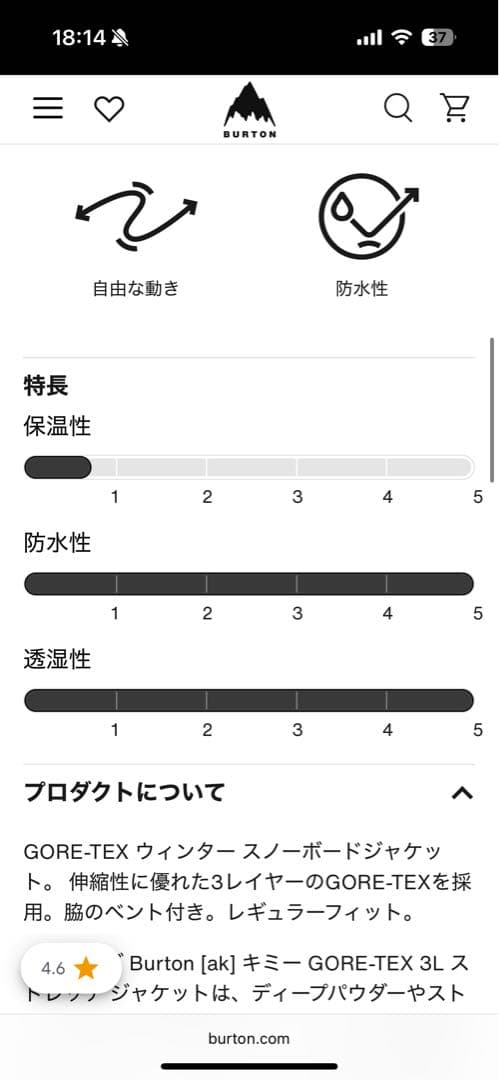 【シーズン前週末特化】ak Burton スノーボードジャケット