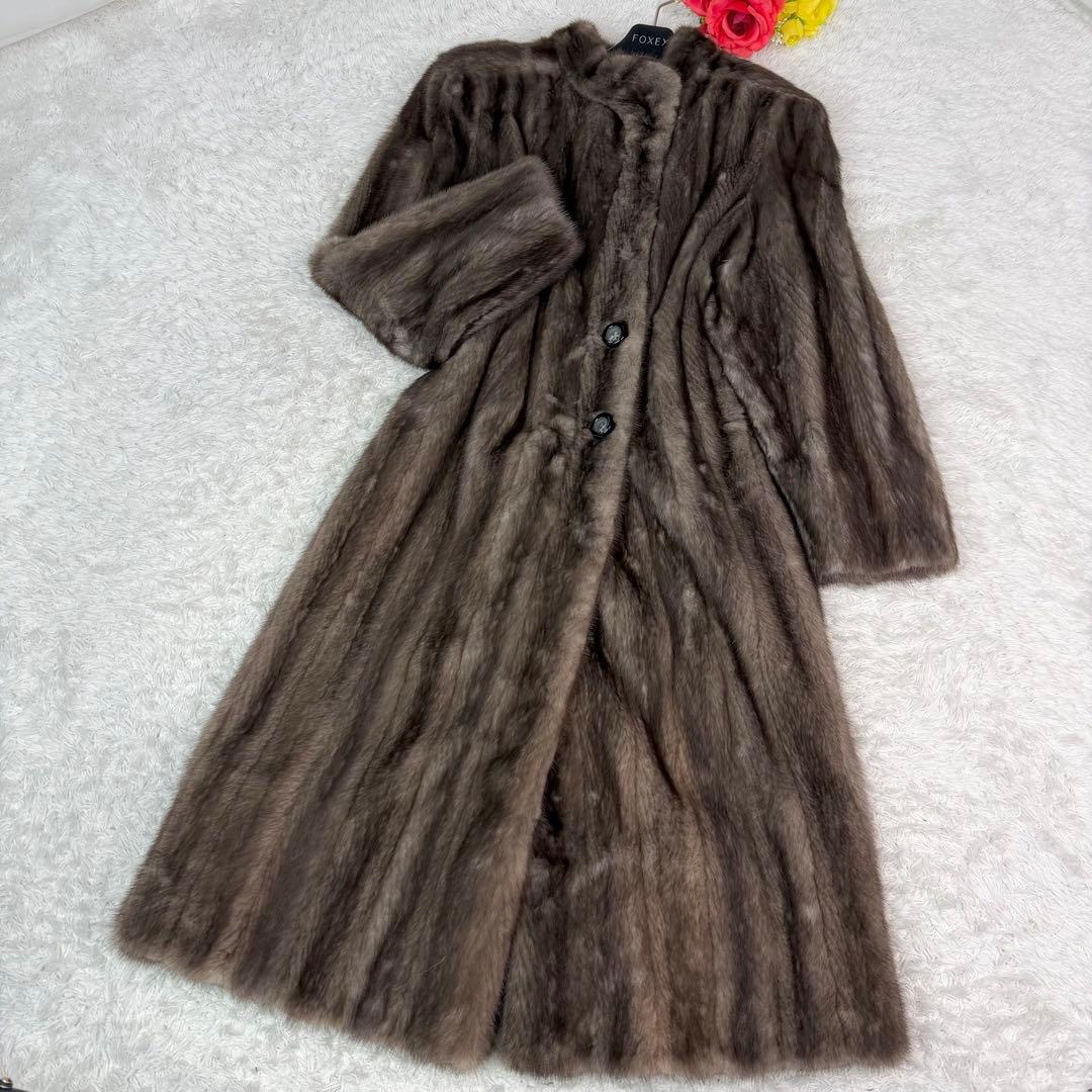 for Grace 総丈114cm ブルーアイリスミンク サガミンク コート