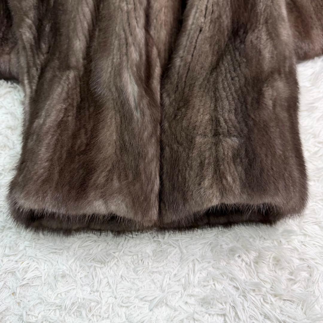 for Grace 総丈114cm ブルーアイリスミンク サガミンク コート