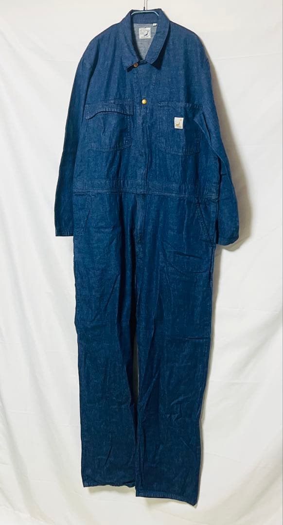 【極美品】オアスロウ（orSlow）デニムオーバーオール　つなぎ　オールインワン