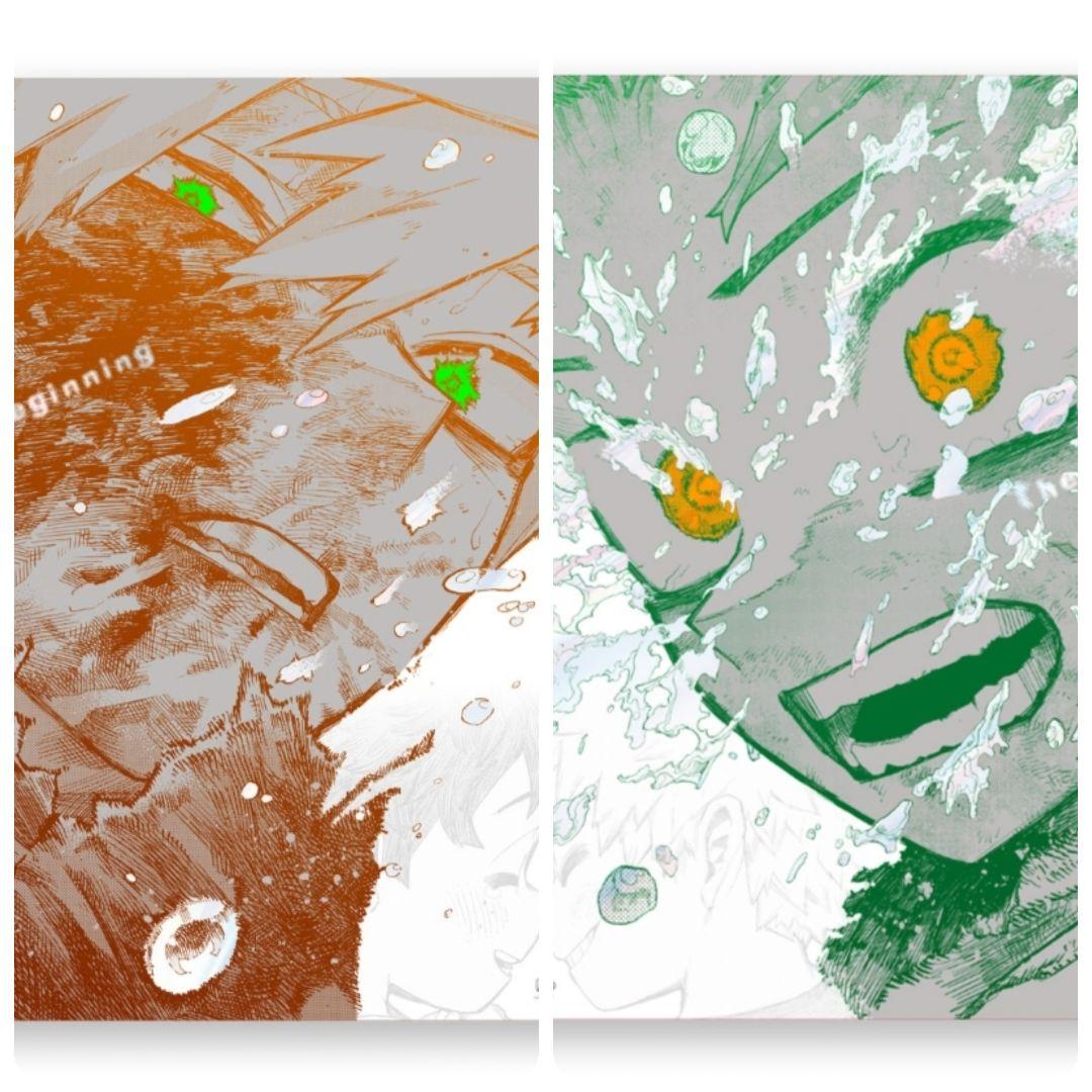 ヒロアカ原画展 緑谷出久 爆豪勝己 ポスター2枚セット