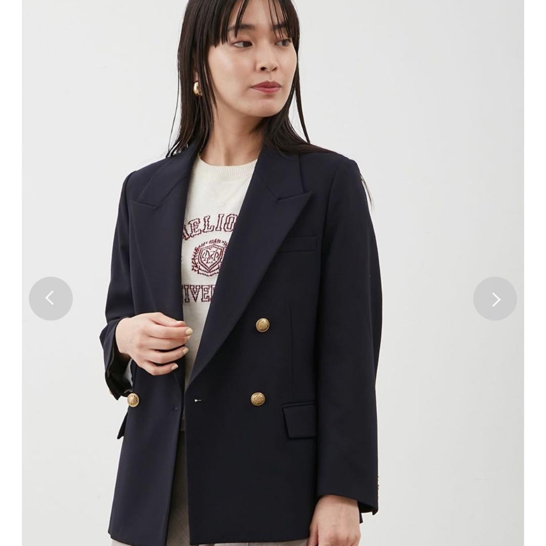 【ともまま】Mila Owenダブルブレストブレザー テーラードジャケット