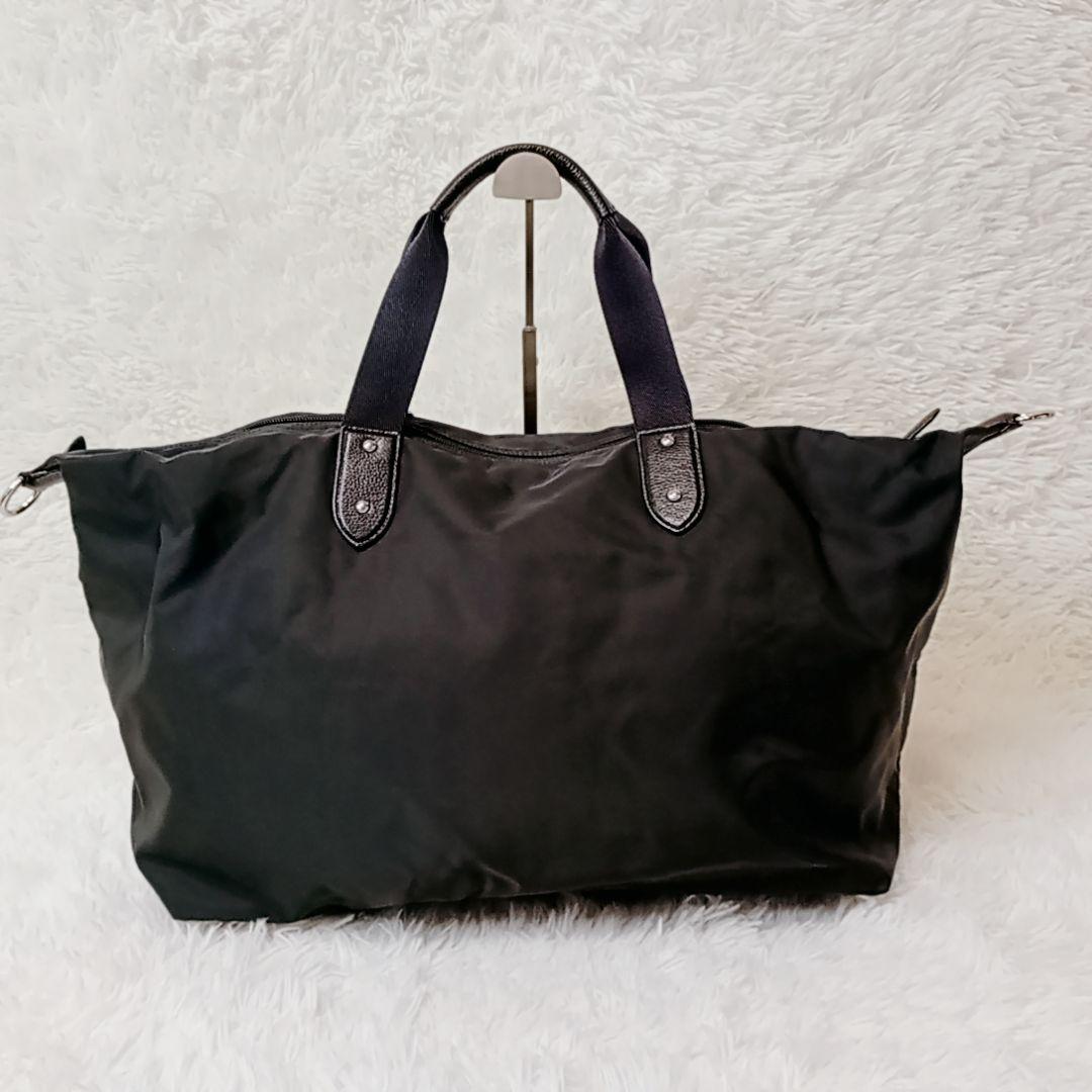 【TANTAN様】コーチ ボストンバッグ 2way 馬車ロゴ ナイロン レザー