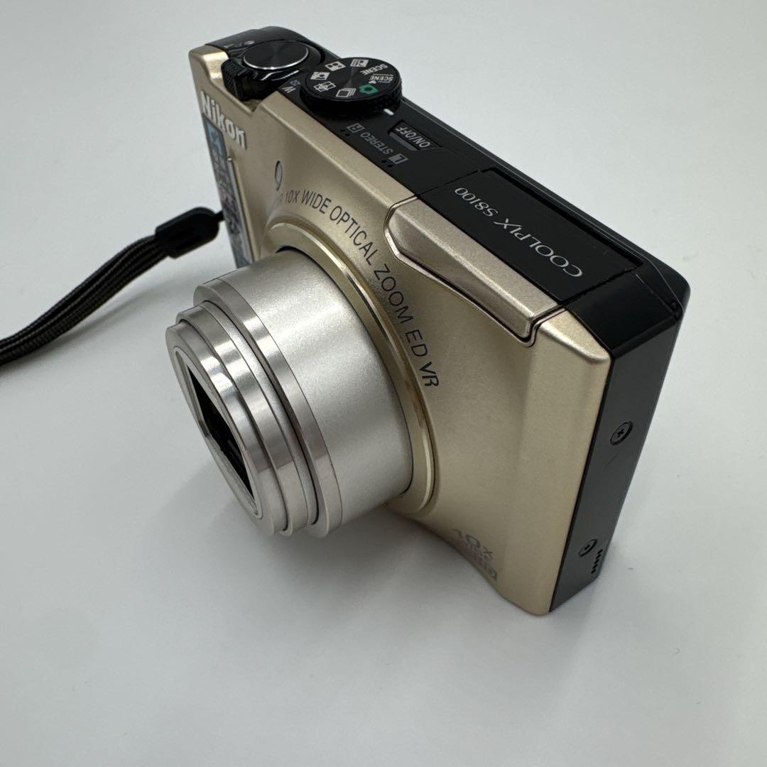 【美品】NIKON COOL PIX S8100 ゴールド　デジカメ