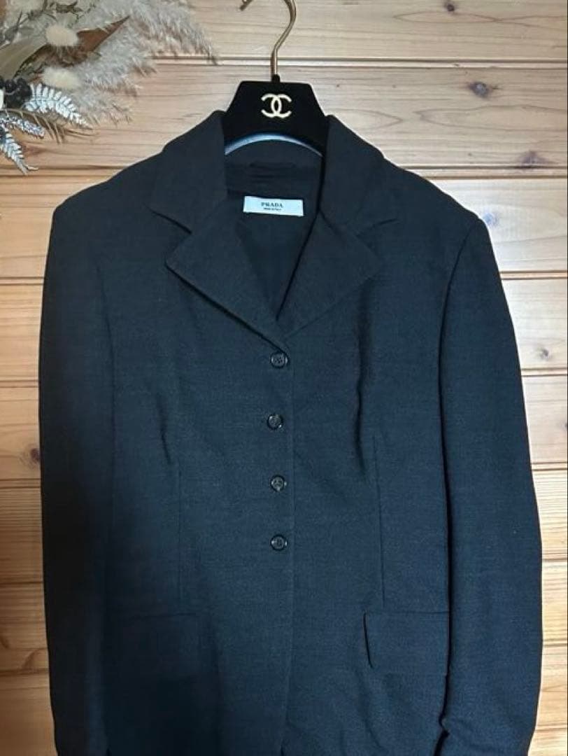 PRADA プラダ ビンテージ ウール ジャケット 44