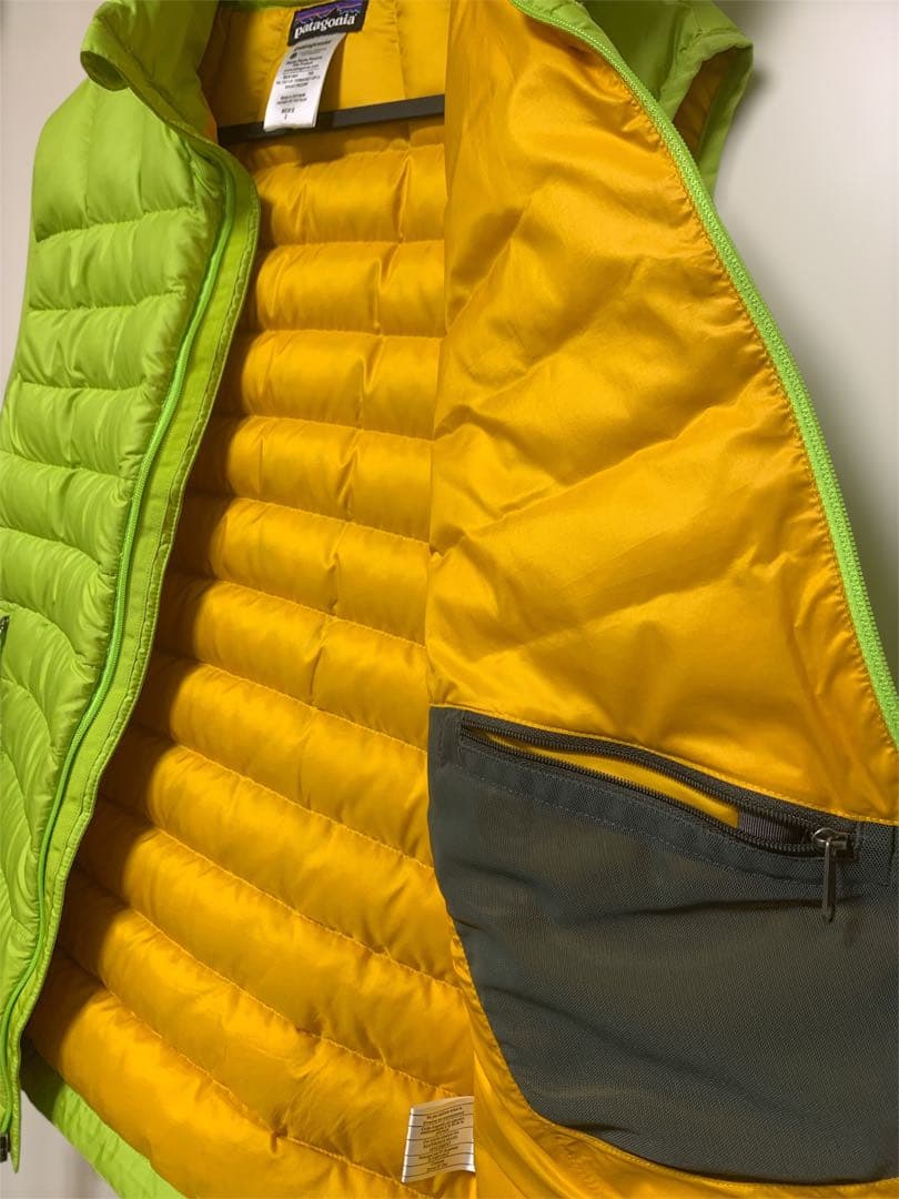 【希少カラー】Patagonia ダウンセーターベスト S ライムグリーン