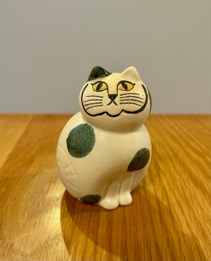 リサラーソン Lisa Larson mia ミア ねこのぶち ターコイズ