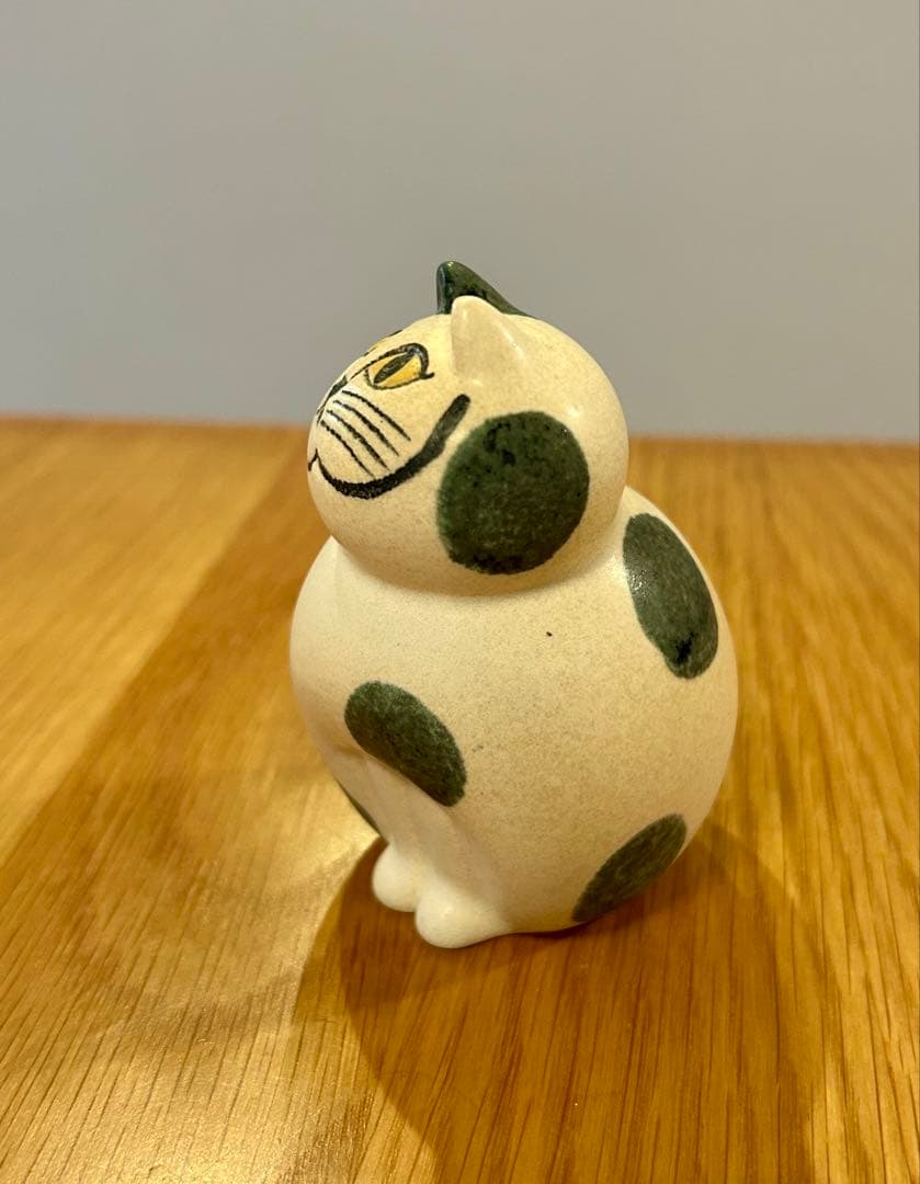 リサラーソン Lisa Larson mia ミア ねこのぶち ターコイズ