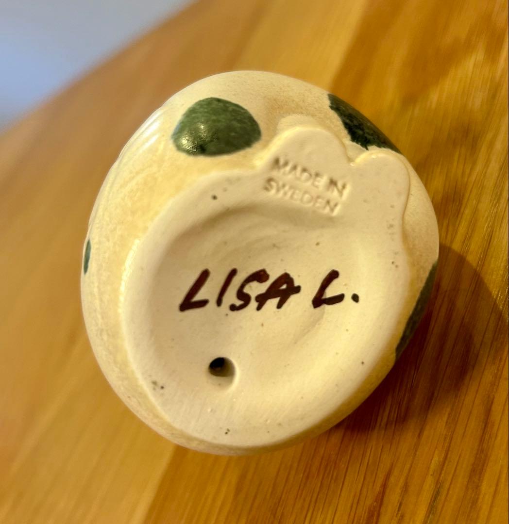 リサラーソン Lisa Larson mia ミア ねこのぶち ターコイズ