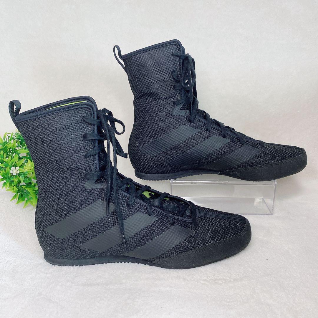 極美品　アディダス　ボクシングシューズ ハイカットメッシュ　ブラック　26.5