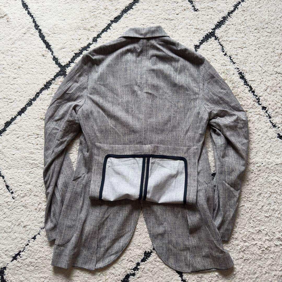 チルコロ　テーラードジャケット　トラベルグレー　ストレッチ　44サイズ　洗える