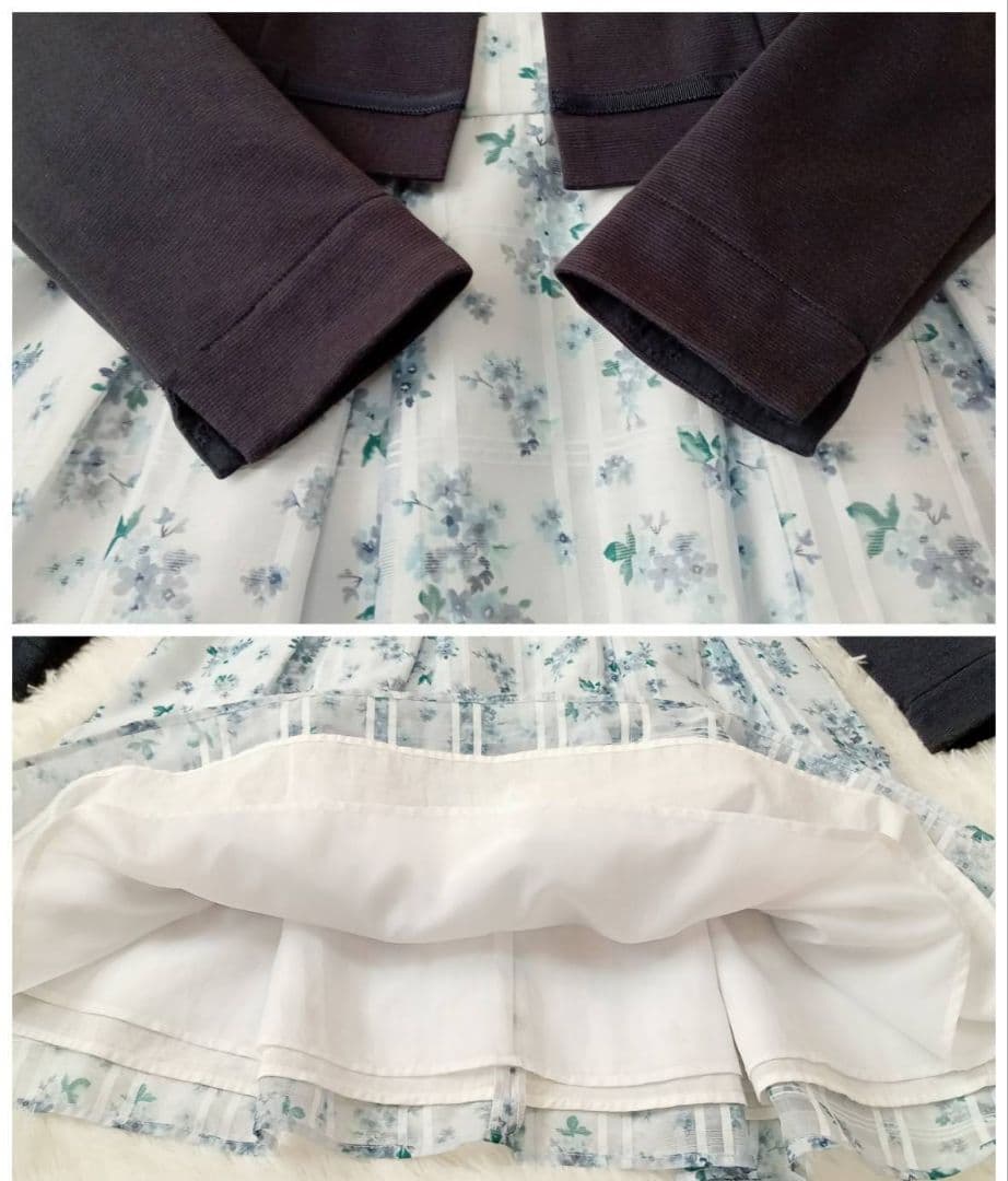 【極美品】BeBe セレモニードレス　ブラウス ボレロ　3点セット　130cm