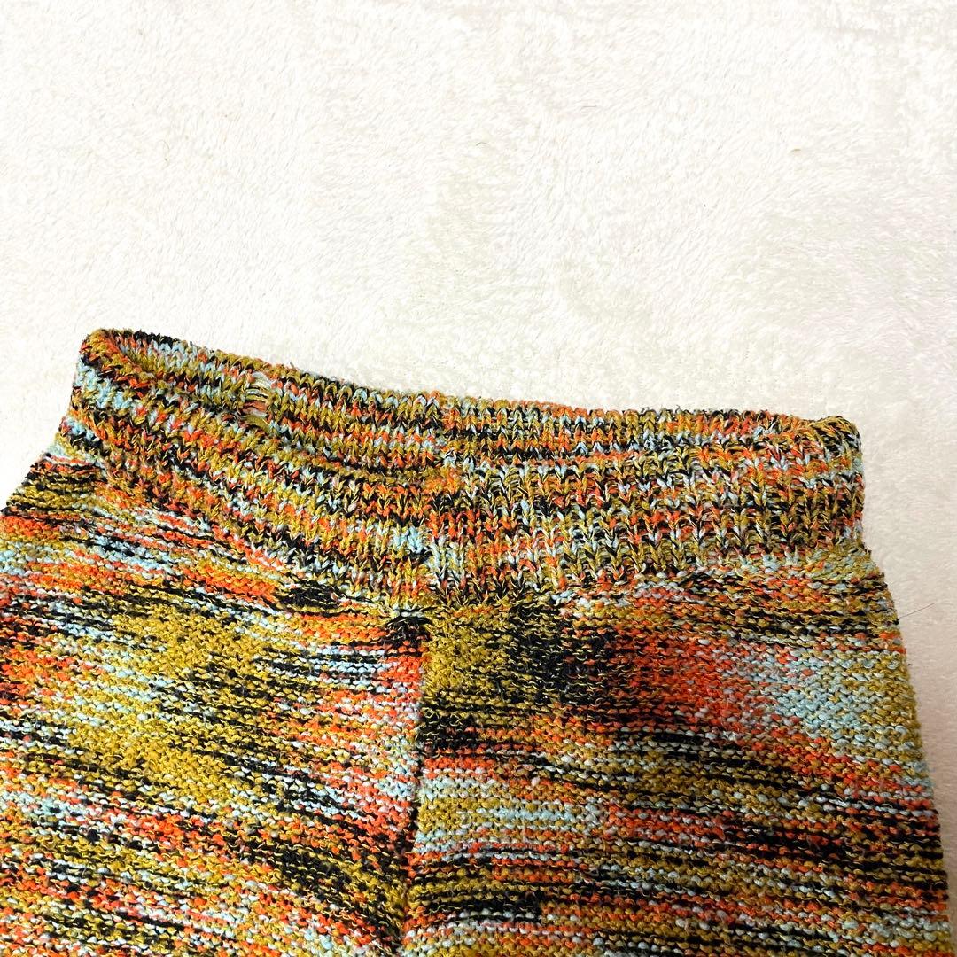 PERVERZE｜perverze open knit pants フレア