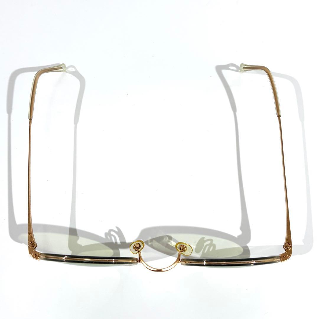 美品★ 白山眼鏡店 サングラス オーバル