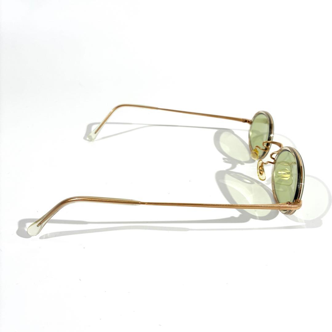 美品★ 白山眼鏡店 サングラス オーバル