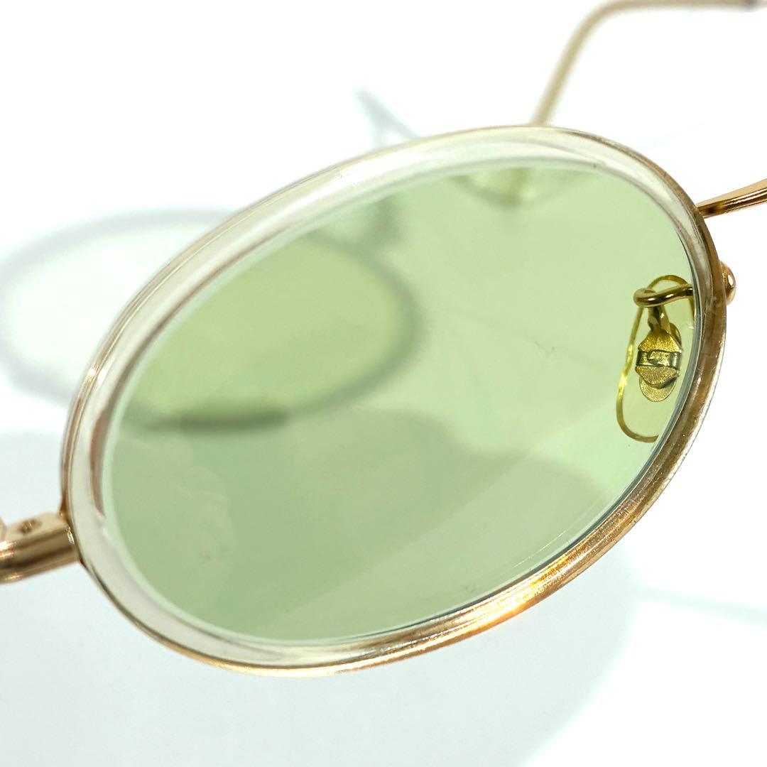 美品★ 白山眼鏡店 サングラス オーバル