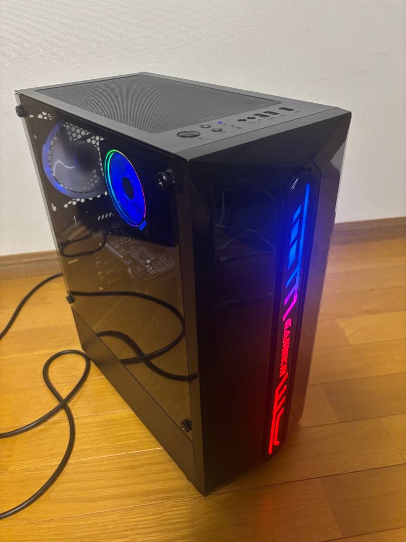 最終値下げ！派手に光る！自作ゲーミングPC 新品M.2SSD、RYZEN5