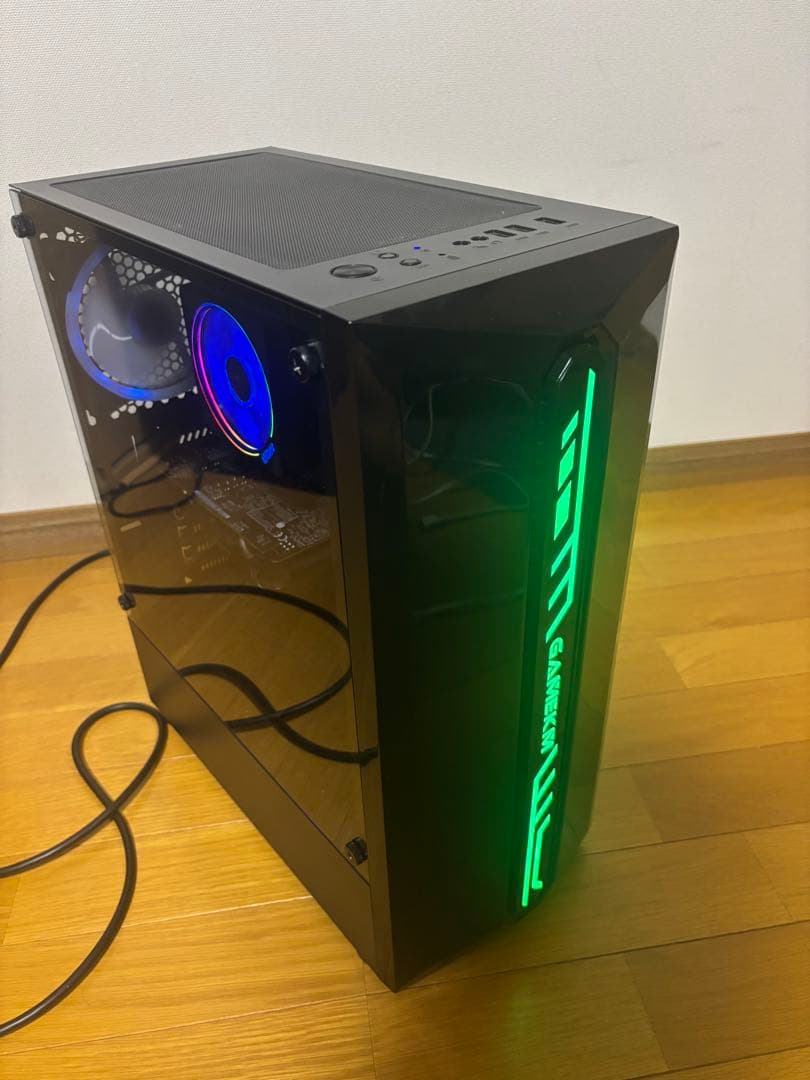 最終値下げ！派手に光る！自作ゲーミングPC 新品M.2SSD、RYZEN5