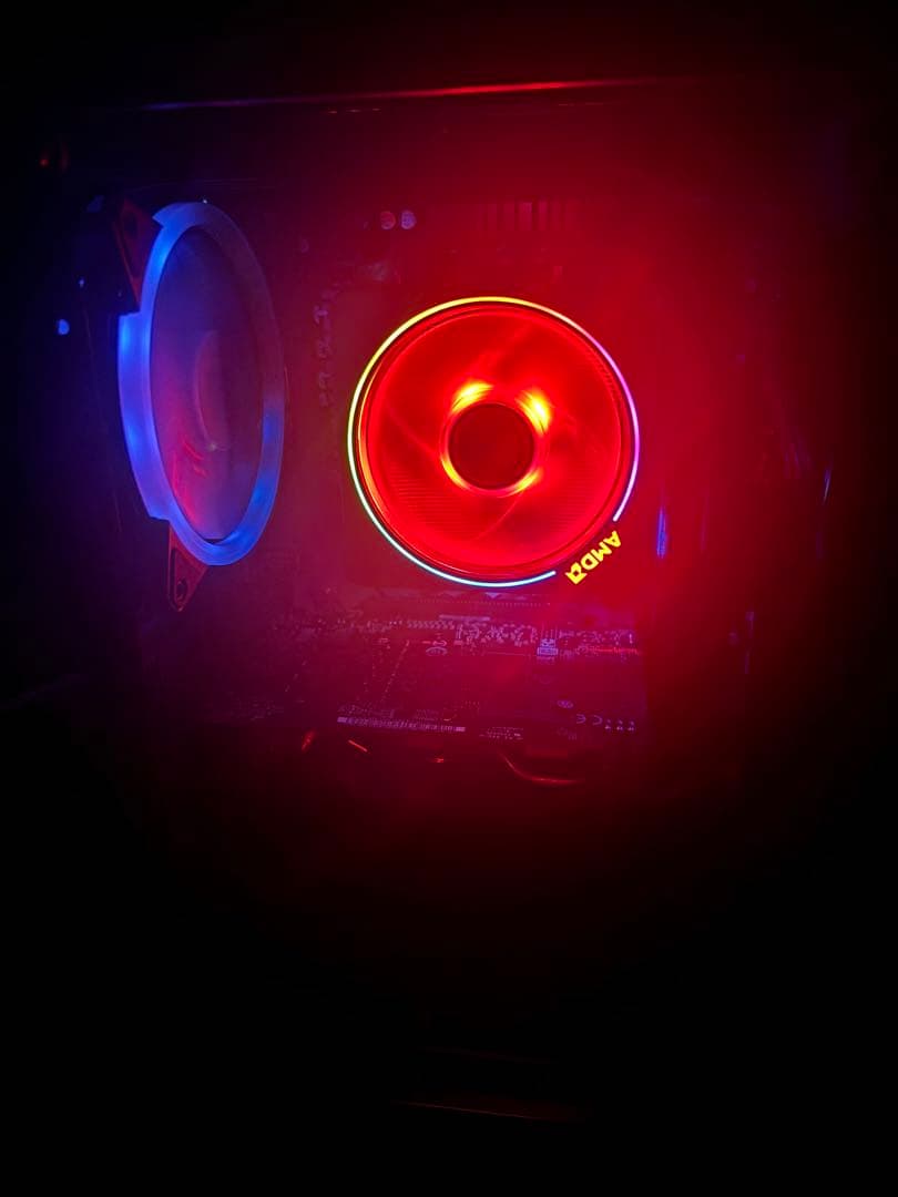 最終値下げ！派手に光る！自作ゲーミングPC 新品M.2SSD、RYZEN5