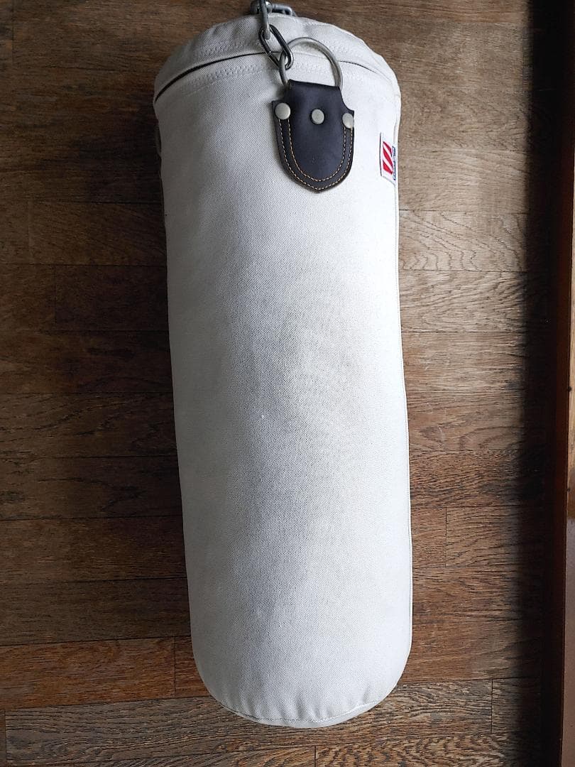 【送料込み】美品！サンドバッグ 白帆布製（小小）RO500 格闘技練習用