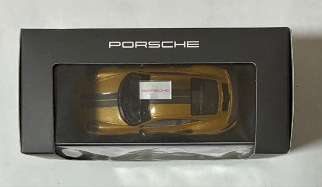 ポルシェ 911 ターボ S ミニカー（ゴールド）