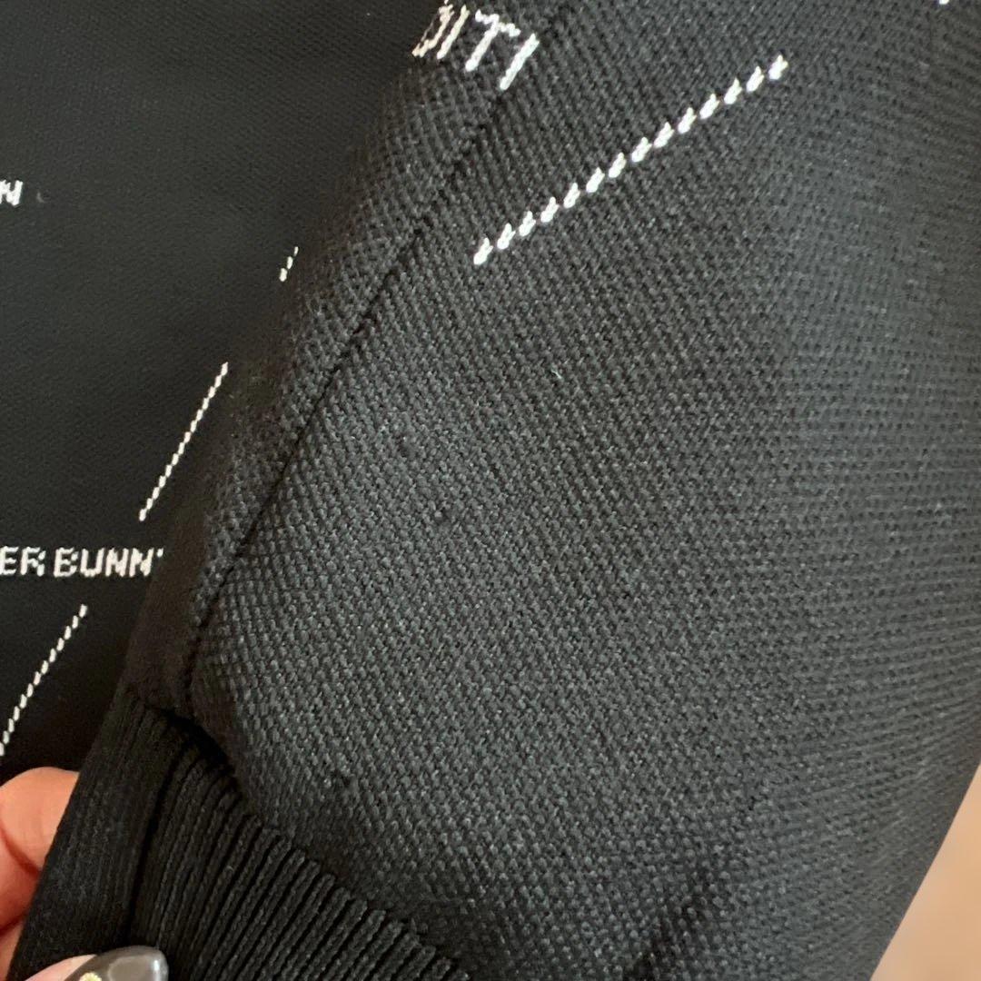 MASTER BUNNY EDITION ブラックセーター防寒防風蓄熱