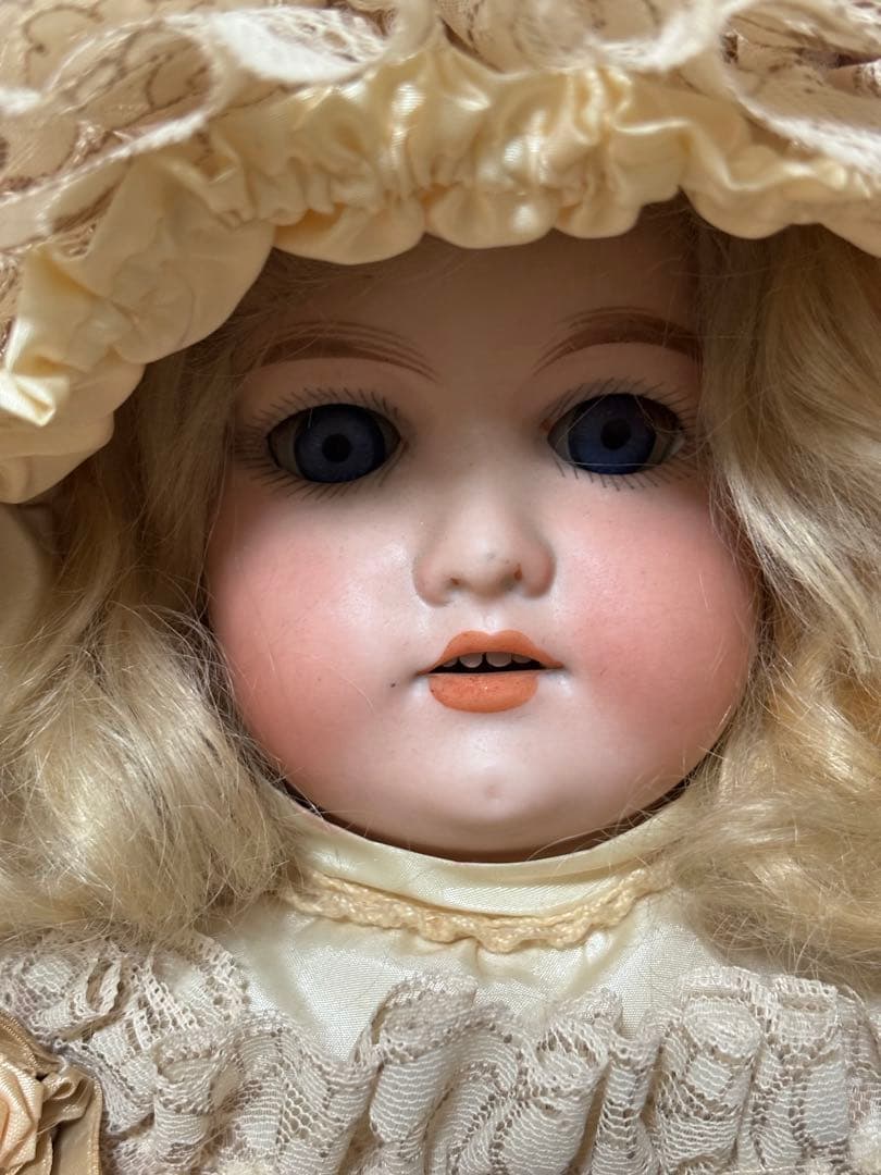 アンティーク ビスクドール Floradora フロラドラ レザーボディ