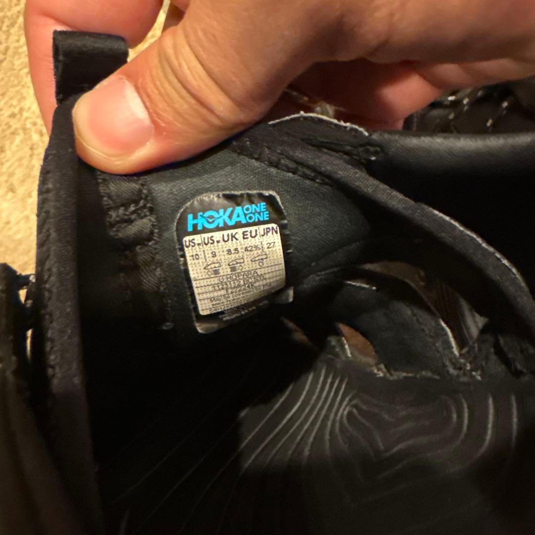 黒のスポーツサンダル　ホカ　27cm