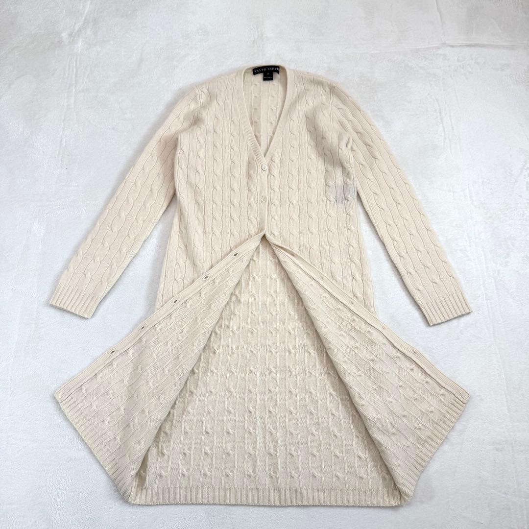Ralph Lauren ケーブル ニット ロング カーディガン カシミヤ