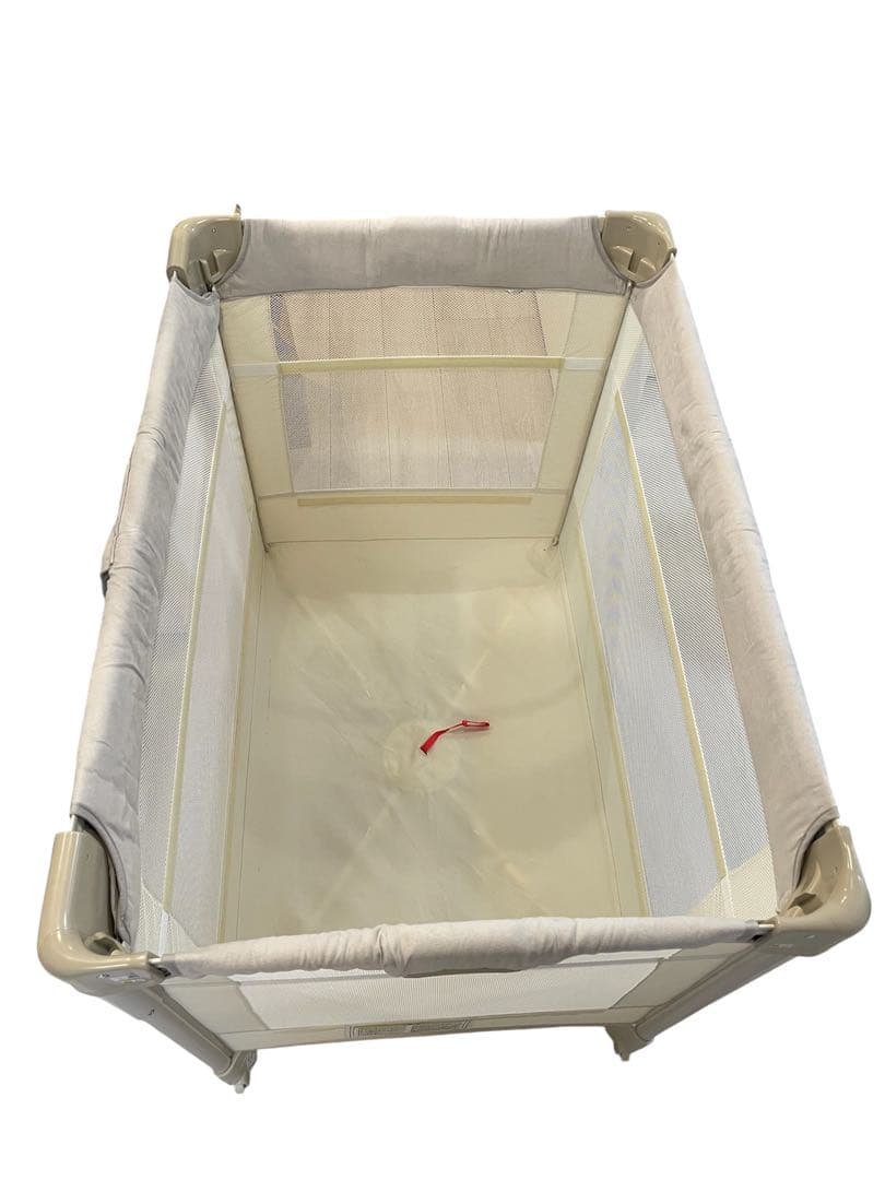 【里帰りも自宅も】ベビーベッド ココネルエアープラスAB ホワイトベージュ