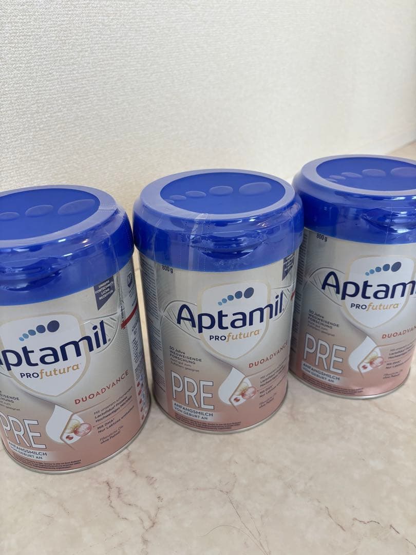 【未使用、新品】Aptamil プロフューチャー PRE 3缶セット