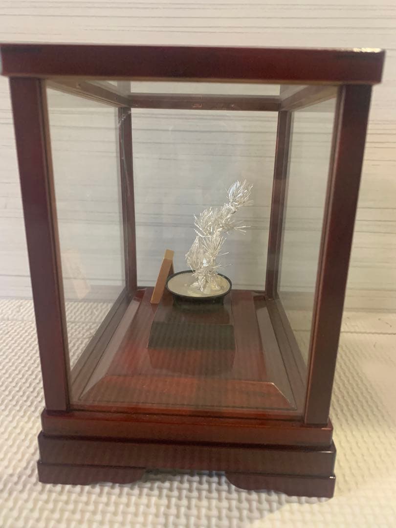 光則作　純銀製　松