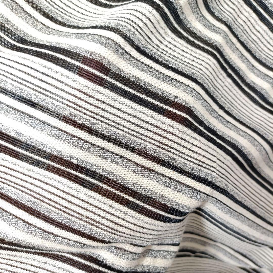 Rossa インポートロッサ スタンドネック 半袖 レース切り替え チュニック