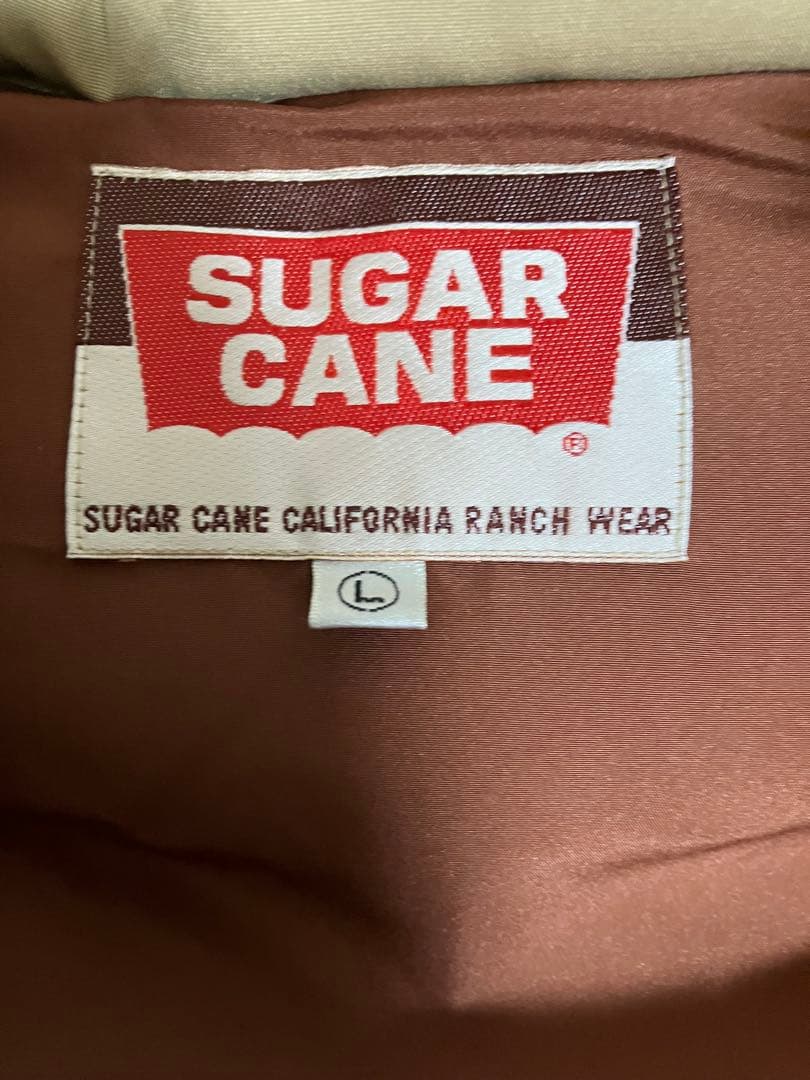 SUGAR CANE ダウンベスト Lサイズ ベージュ・ブラウン キムタク