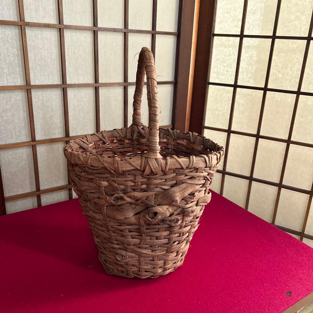 国産山葡萄　バケツ型バッグ　【C-48】