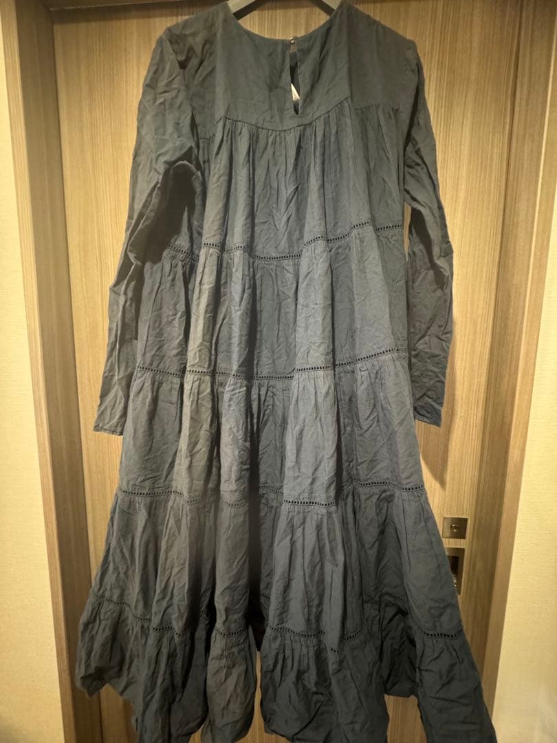 マーレットS黒ロングワンピースMerletteDRESSessaouira