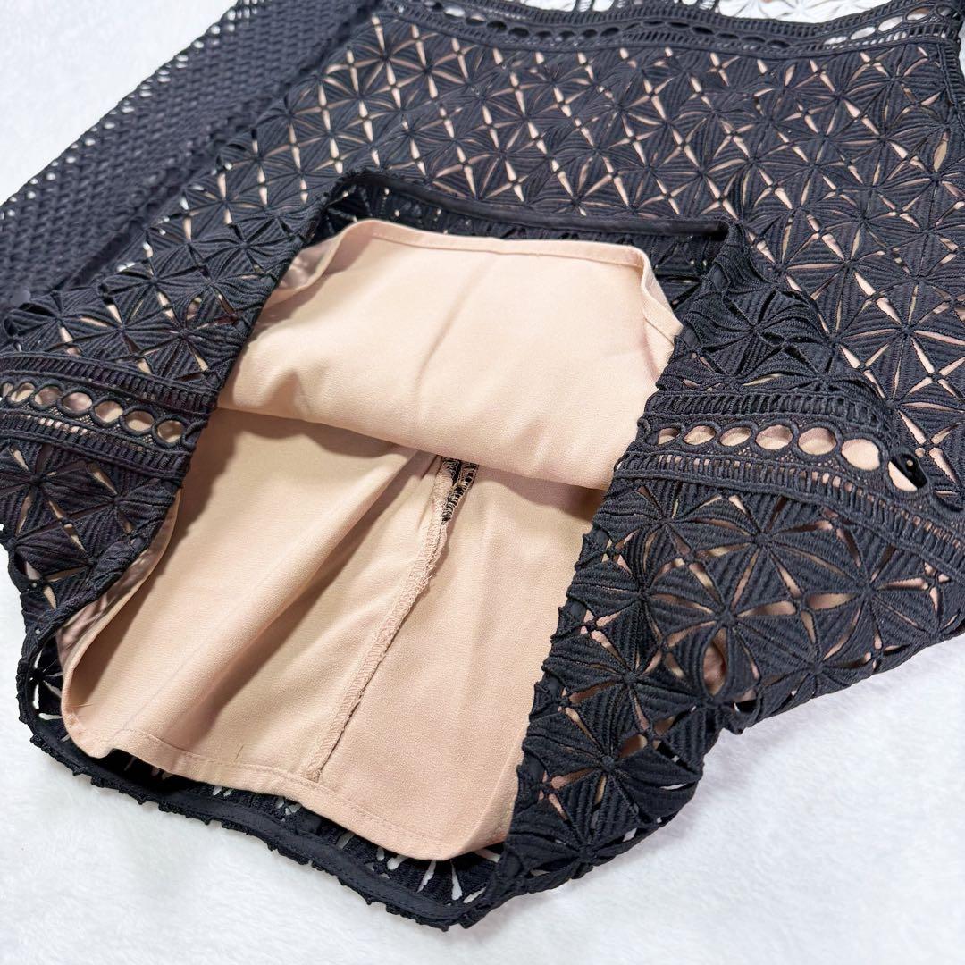 【新品未使用】セルフポートレイト ジオメトリック ミニドレス UK6