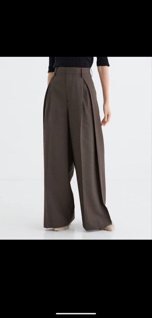 【おいしい水】beautiful people スリータックワイドパンツ