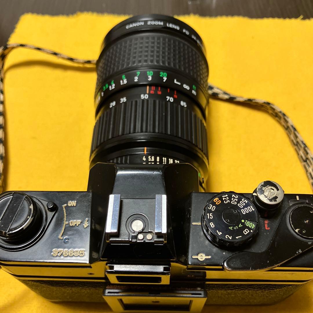 完動品キャノンFTB-QLブラックボディ+ズームレンズFD28-85mm