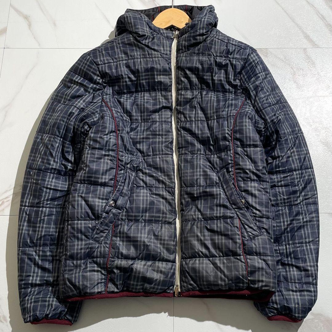 アルマーニエクスチェンジ 中綿ダウンジャケット ブラック XL リバーシブル